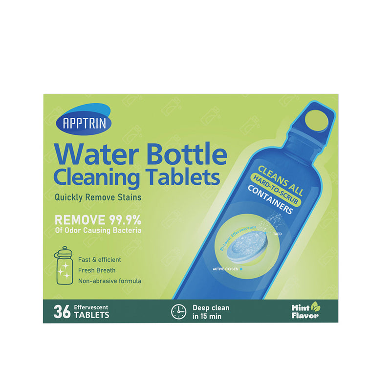 Oxygen-Powered Bottle Cleaning Effervescent Tablets